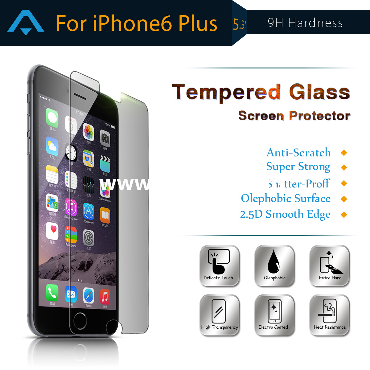 Temepered glass for Iphone 6 plus/ 6S plus