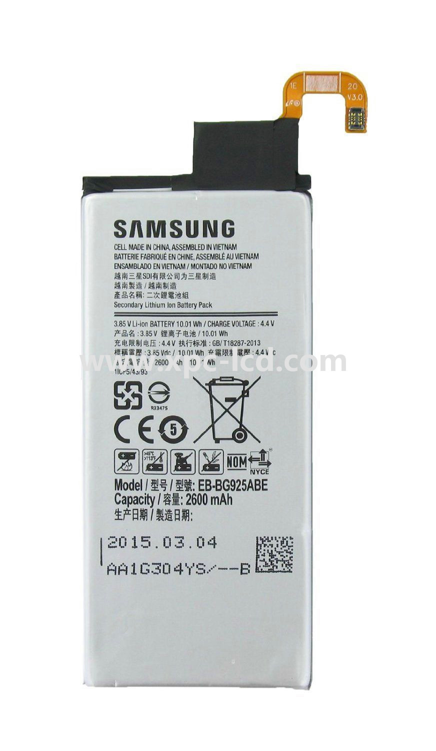 Mobile phone for Samsung Galaxy S6 edge Battery