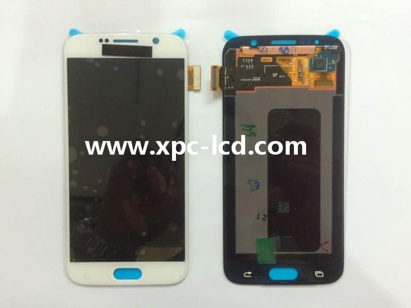 For Samsung Galaxy S6 SM-G920 LCD touch screen White