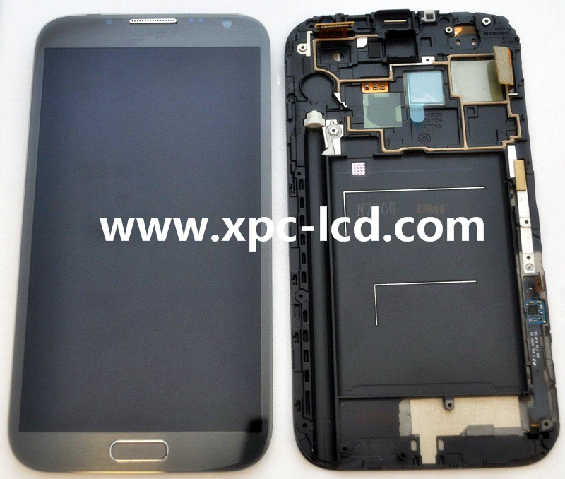For Samsung Note 2 N7100  LCD touch screen Grey