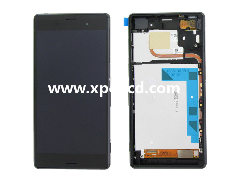 For Sony Xperia Z3 L55T dual version LCD touch screen Black
