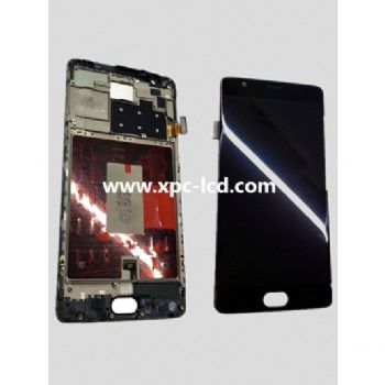 For One Plus Three T LCD touch screen Black