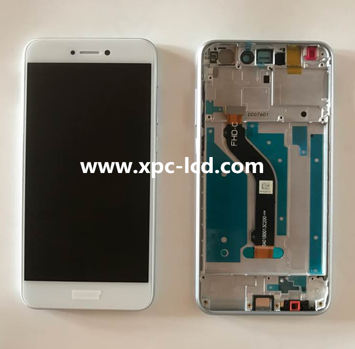 New Huawei P8 Lite 2017 P9 Lite 2017 LCD with touch screen with frame White