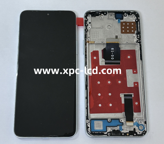 1:1 Original LCD For Huawei Honor X8A LCD Touch Screen + Frame Silver OEM Service Box