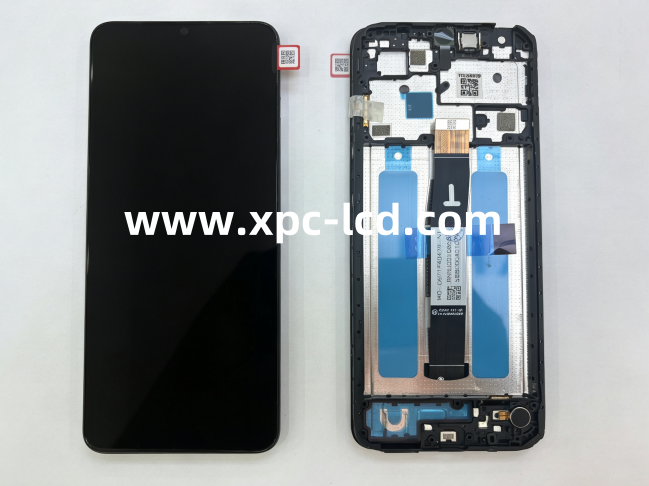 1:1 Original LCD For Xiaomi Redmi 12C LCD Touch Screen + Frame Black OEM Service Box