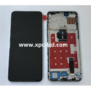1:1 Original LCD For Huawei Honor X8A LCD Touch Screen + Frame Silver OEM Service Box